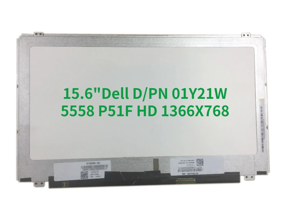 

Женский сенсорный ЖК-экран 15,6 дюйма, Φ для Dell D/PN 01Y21W для Dell Inspiron 5558 P51F HD 1366X768
