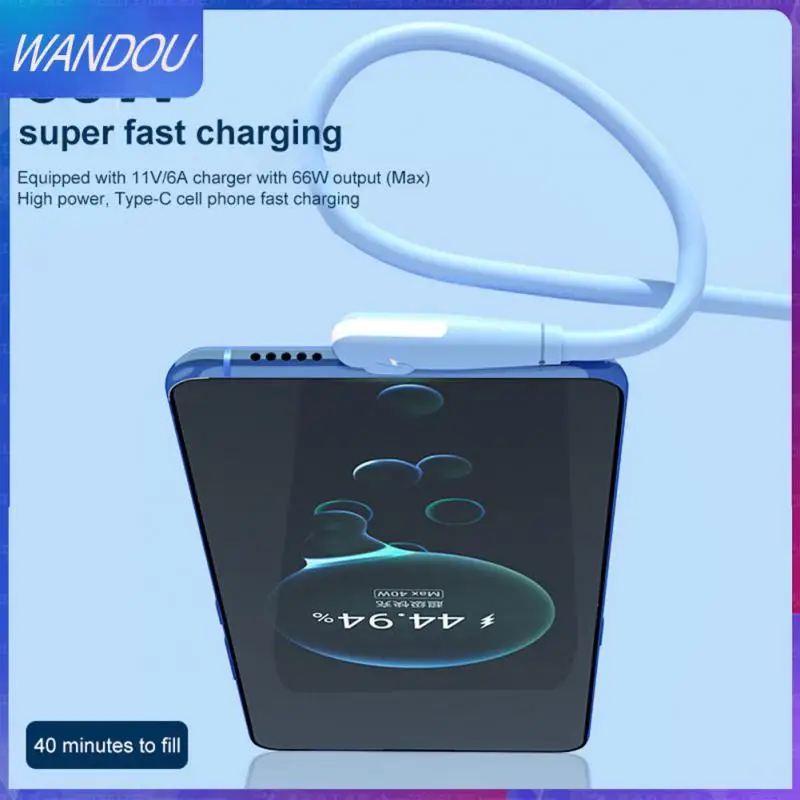 

Three-in-one Data Cable Qc 3.0 Super Fast Charge Charging Cable Data Line 6a Car Charging For Apple Android Type-c Data Cable