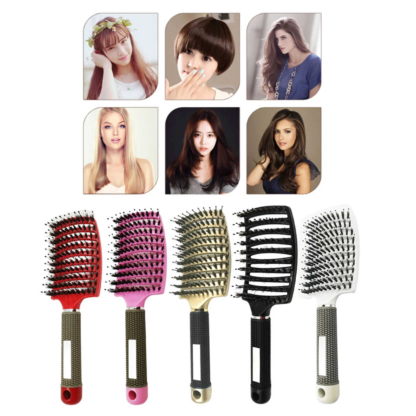 

1 шт., Женская Нейлоновая Щетка для массажа кожи головы