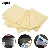 20pcs square nano ceramic car cleaning cloths auto absorbent microfiber wiping rags wash towels automobiles cleaning drying clot