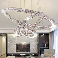 french crystal chandelier lighting modern luxury for living room decoration round pendant lamp chrome led light fixtures