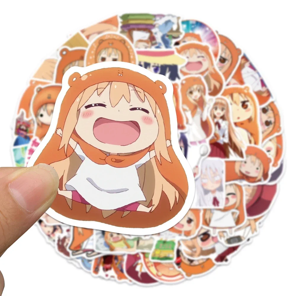 50шт Химото! Umaru-chan Аниме Наклейки Водостойкие Пвх Для Ноутбуков Скейтбордов