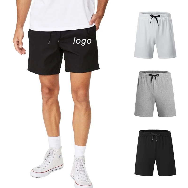 Custom Printed Men'S Sweat Shorts For Men Fitness Gym Running Shorts Workout Sweat Shorts 50% Cotton Polyester Casual Mid 10000