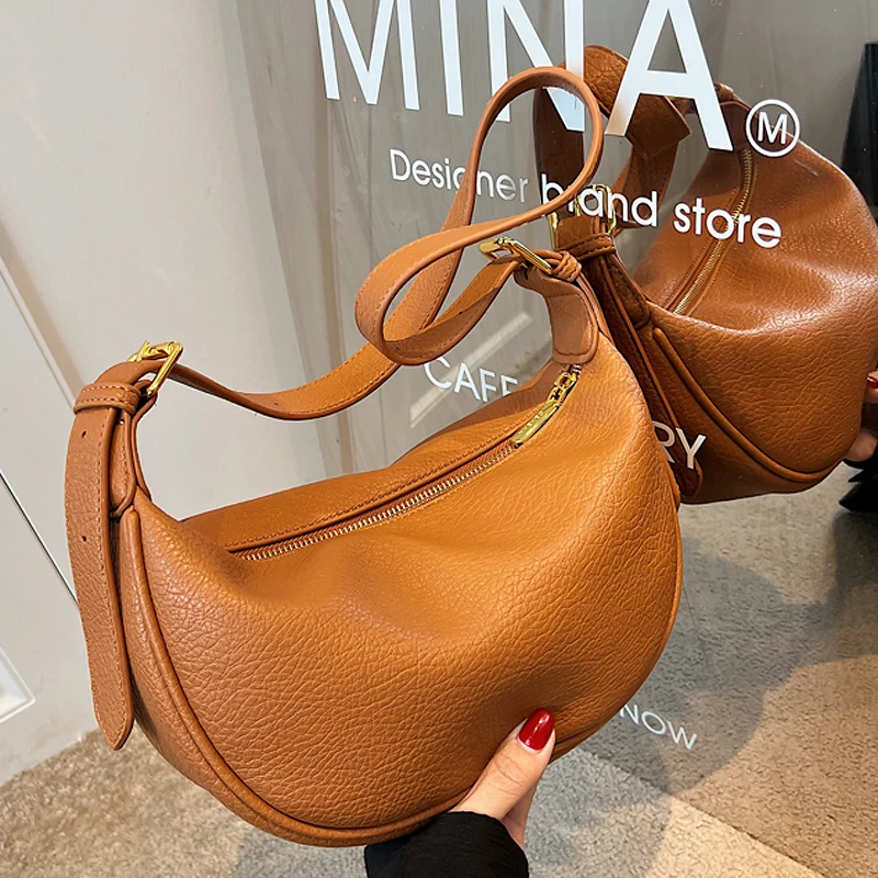 

High Quality Soft PU Leather Small Shoulder Crossbody Bags for Women 2022 Hot Selling Simple Designer Luxury Handbags and Purses
