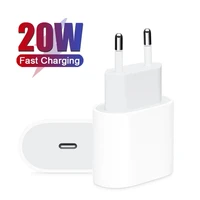 20w usb c pd charger for iphone 13 12 11 pro max x xr xs max 8 plus 12 13 mini se 2020 eu plug usb c fast charger pd cable 1m 2m