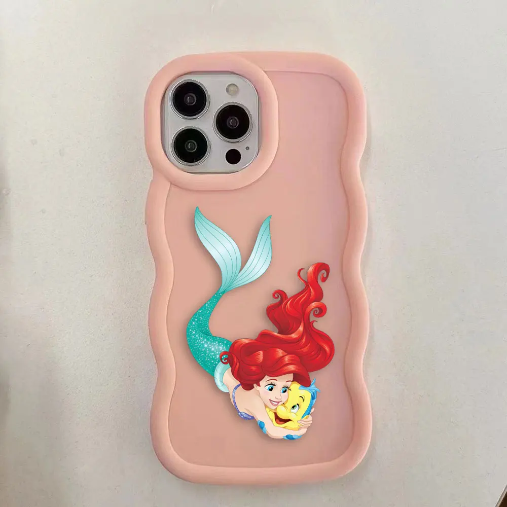 Противоударный матовый чехол для телефона с изображением русалки и девушки в
