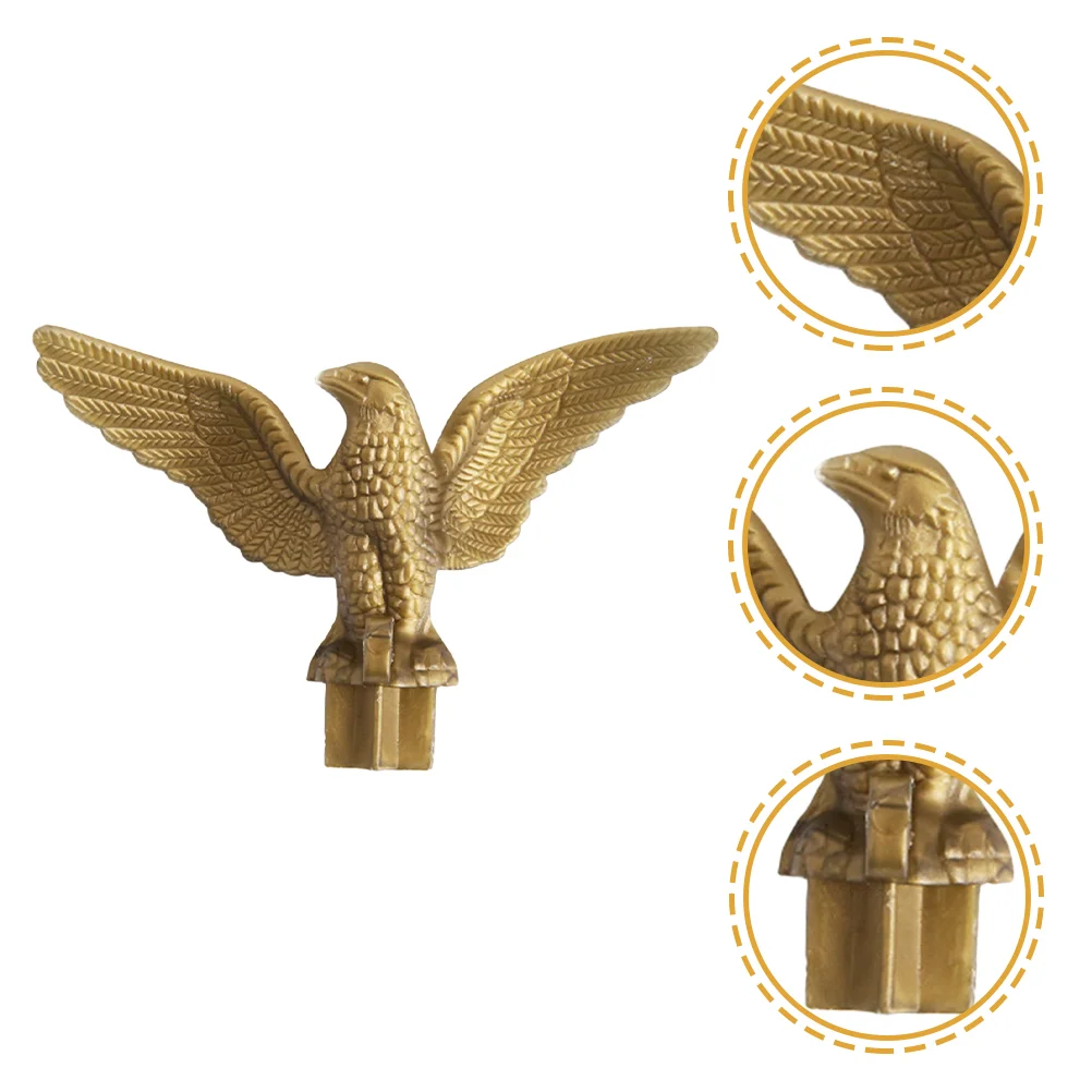 

Flagpole Eagle Head Decorative Topper Decorated Plastic Ornament Garden Outdoor