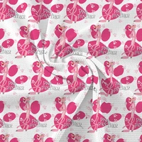 50145cm pink theme the panther print bullet strech cotton fabric for diy home tex bags handmade materials