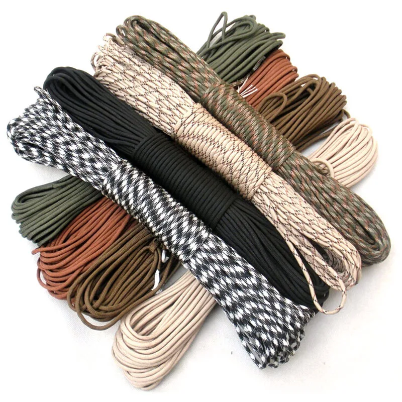 

10yards 4mm Paracord Cord Lanyard Nylon Rope 7-Strand Lanyard Tent Ropes Survival Outdoor Camping Standard Military Equipment