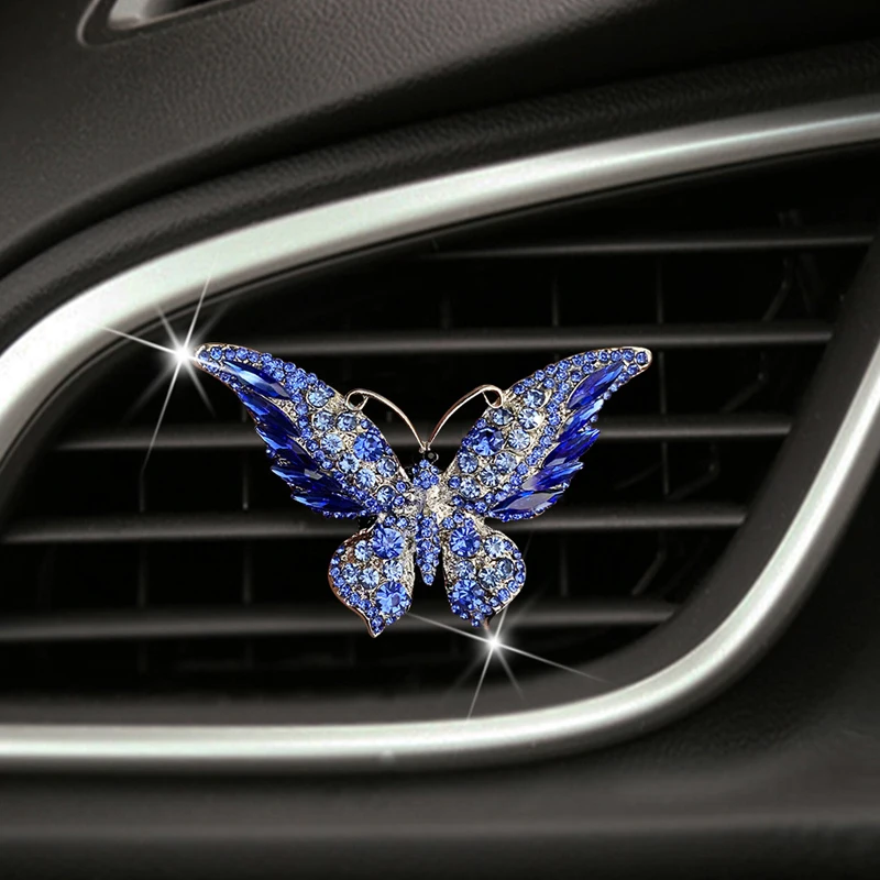 

Butterfly Car Perfume Clip Car-styling Air Freshener Natural Smell Air Conditioner Outlet Clip Fragrance Auto Accessories