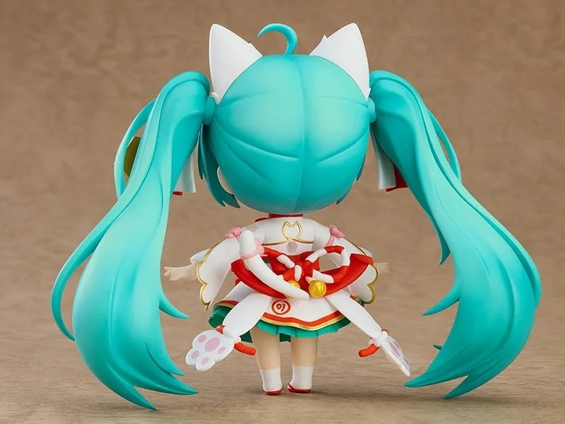 Оригинальная экшн-фигурка версии COB Hatsune Miku Lucky Cat Vocaloid Nendoroid 10 см Good Smile Q аниме