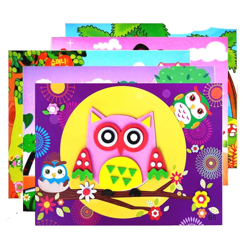 5/10/20 шт./партия детские 3D наклейки из вспененного этилвинилацетата