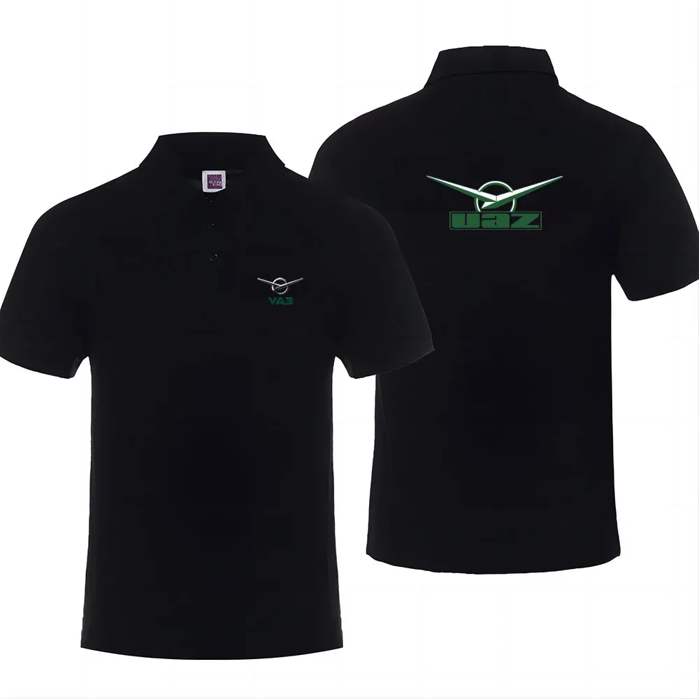 

UAZ Printed Business Casual Sports Solid Color Short Sleeve Men's Popular Lapel Cotton Quality Polo Shirt