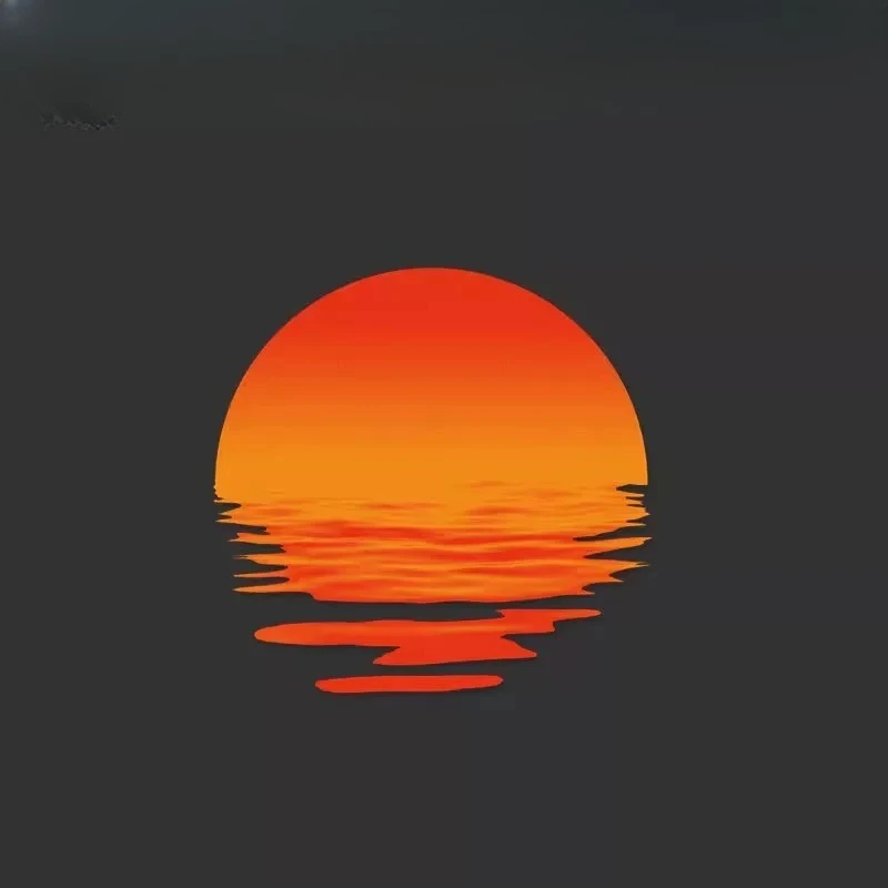 

Автомобильные наклейки с кокосовой пальмой заката - водонепроницаемые светоотражающие виниловые наклейки для окна автомобиля/грузовика, треугольный городской стиль, боди-арт