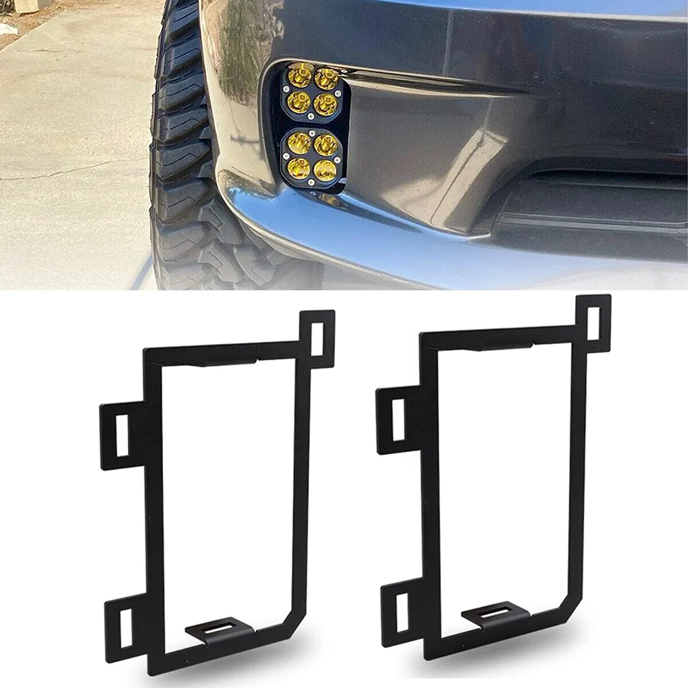 

Foglight Mounting Bracket Kit Car Front Hidden Bumper Led Work Cube Pods Foggy Lights Frame for 2013-2018 Dodge Ram 1500