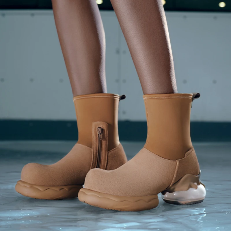 Дизайнерские ботинки Челси серии Bubble Gum женские осенне-зимние уличные эластичные