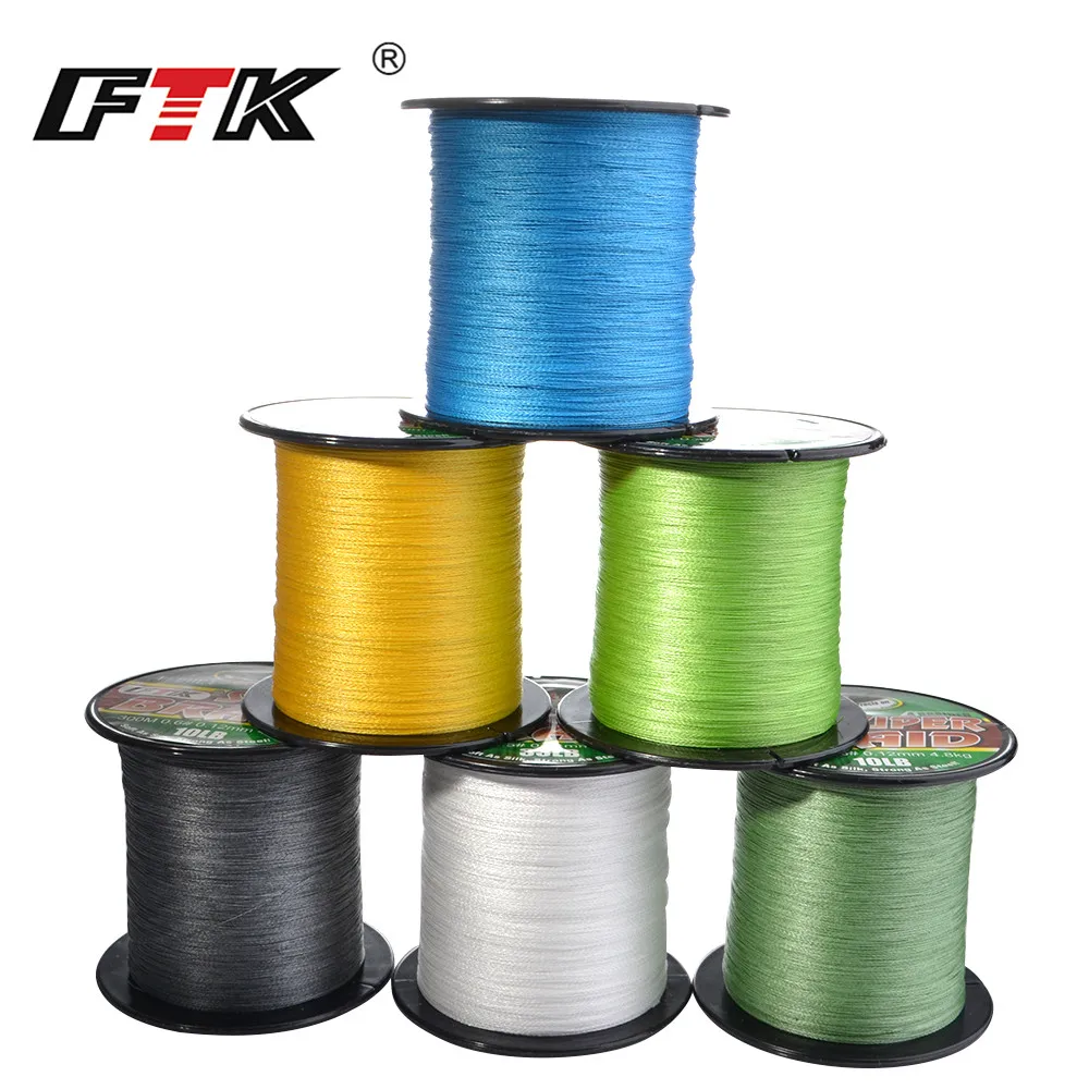

FTK 4 Strands Braided Fishing Line Multifilament PE Line 300m Carp Fishing Super Strong Braided Wire for Fishing Accessories