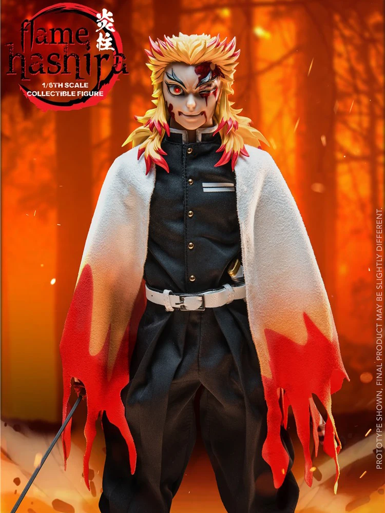 

Demon Slayer Rengoku Kyoujurou SOOSOOTOYS × SNC SC-001 1/6 Three Head Action Figure Body Doll Full Set Collectible Toy In Stock