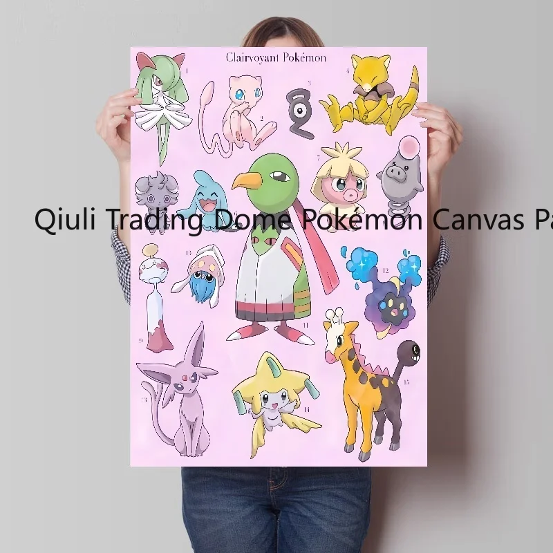 Классическая Картина на холсте из аниме Покемон