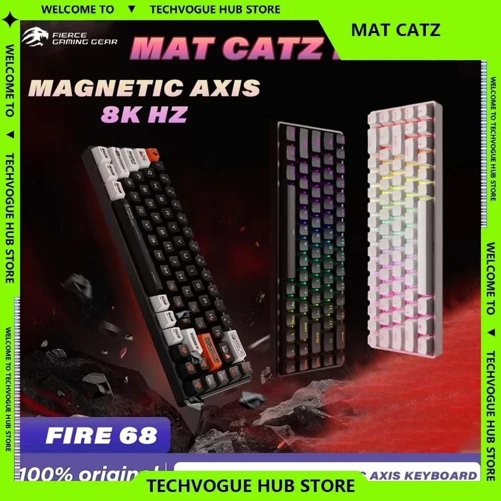 Механическая клавиатура Vgn Vxe MADLIONS Fire68 проводная 68 клавиш 8 кГц RGB