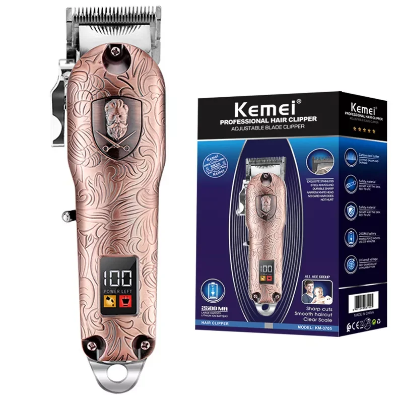 

Turbo all metal hair clipper 10W electric hair trimmer for men hair cutting machine barber tool lithium battery