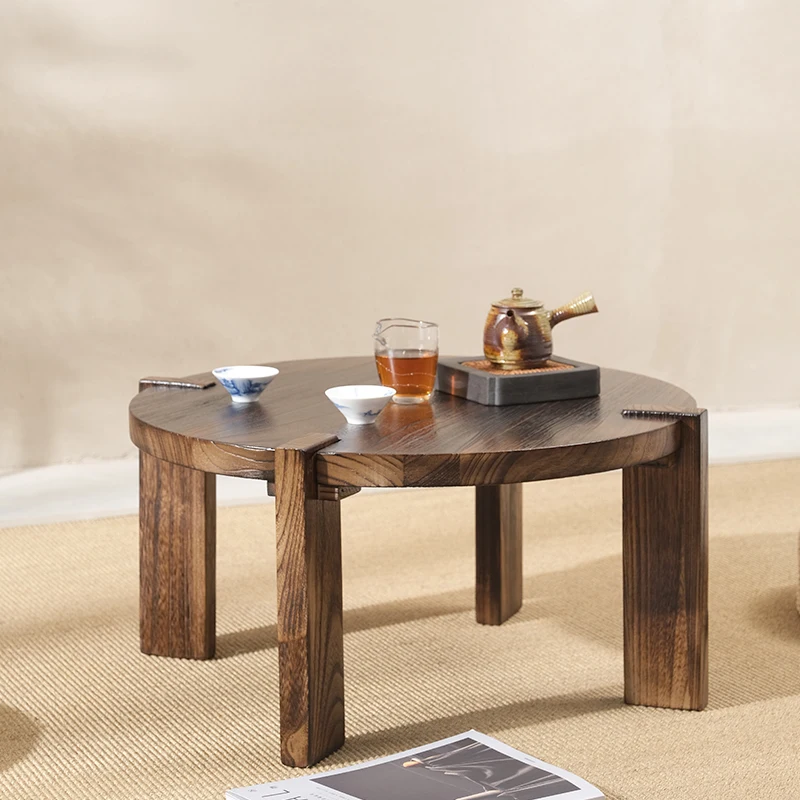 

Bay Window Small Table Tatami Tea Table Zen Small Tea Table Solid Wood Kang Table Home Floor Table Small Low Table Silent Wind