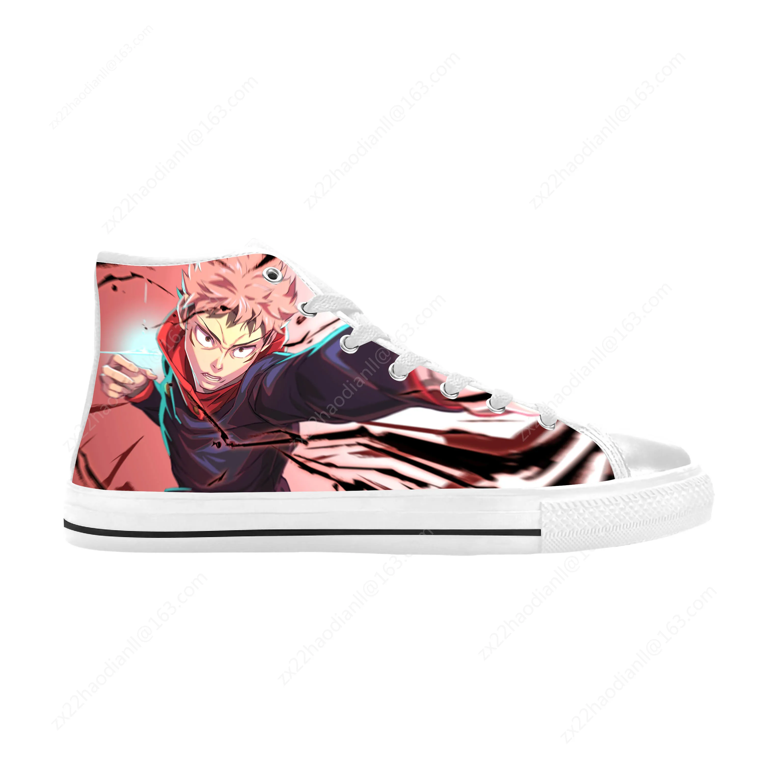 Кроссовки мужские/женские из ткани с высоким верхом и 3D-принтом