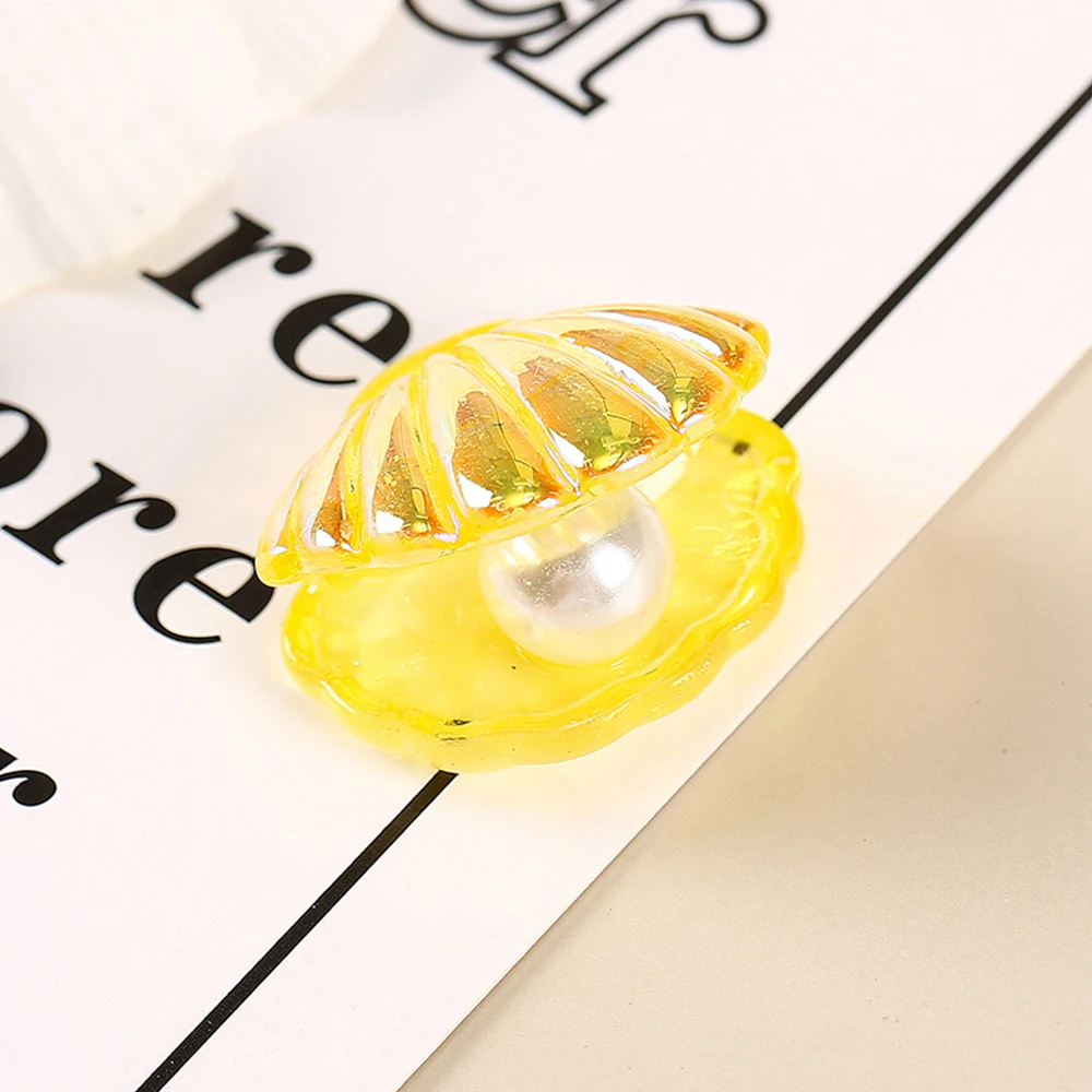 10 шт. милые жемчужные ракушки с цветным покрытием |