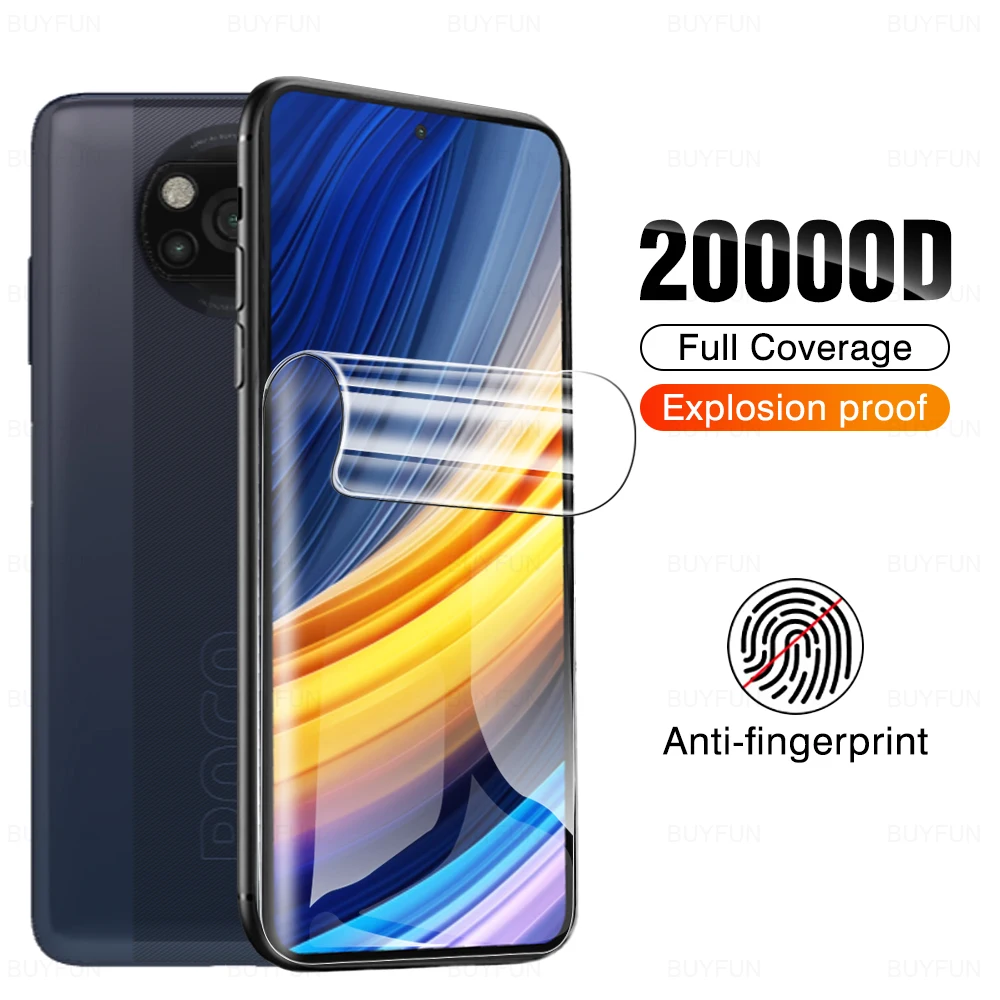 

Гидрогелевые пленки для Xiaomi Poco X2 X3 X4 Pro NFC GT, защитная пленка для экрана MIX 4 Mi 9 9T, Прозрачная мягкая обложка, 3 шт./2 шт./1 шт.