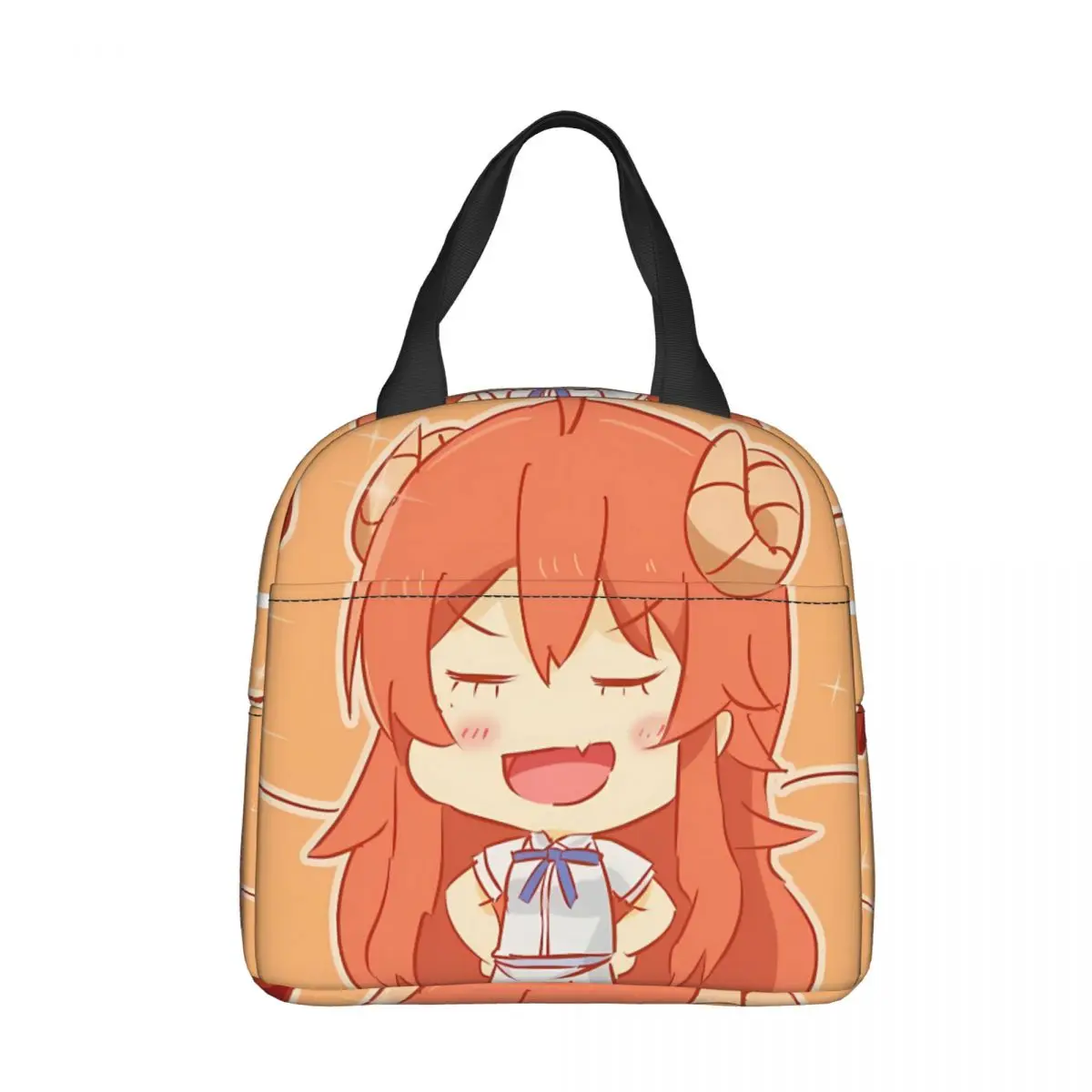 

Machikado Mazoku Pattern Cooler Lunch Box Anime The Demon Girl Next Door Mountaineering Thermal Insulation Portable Food Bag