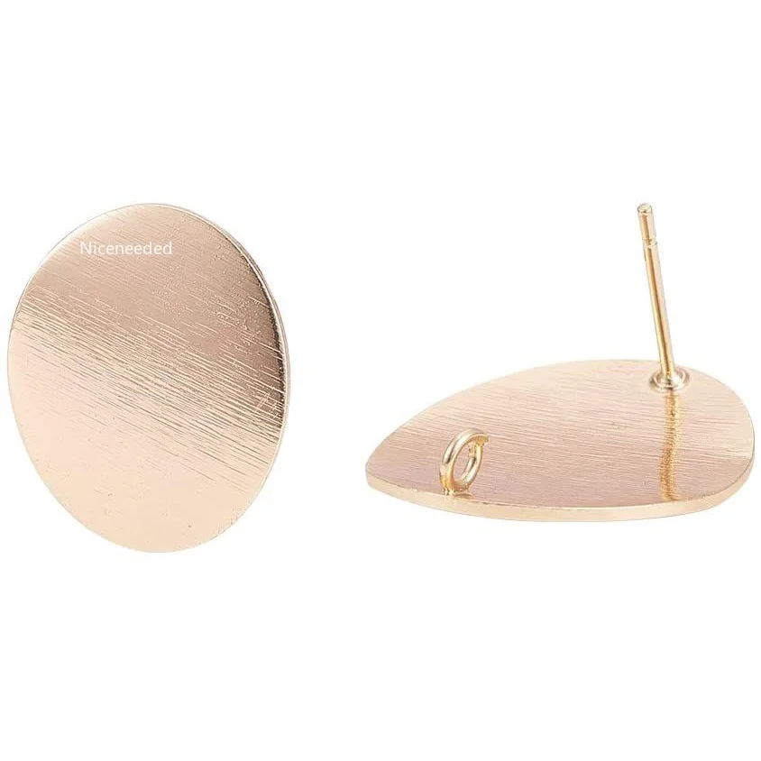 

Серьги-гвоздики золотистые без никеля, 30 шт.