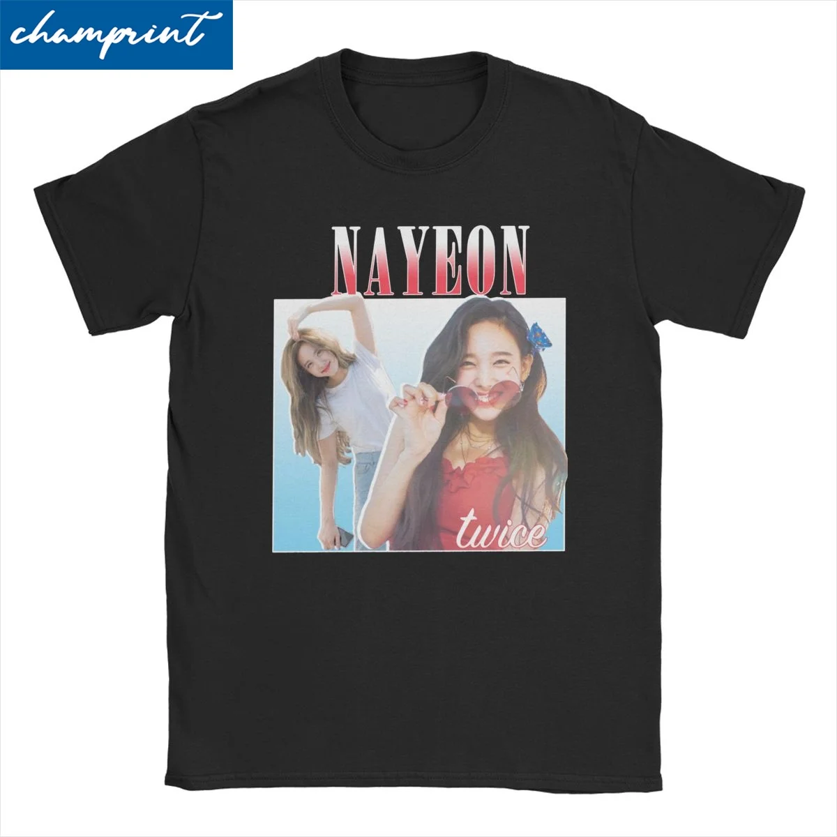 

Men Women T-Shirt Twice Korean Funny Pure Cotton Tee Shirt Short Sleeve Kpop Nayeon T Shirt Round Neck Clothes Unique