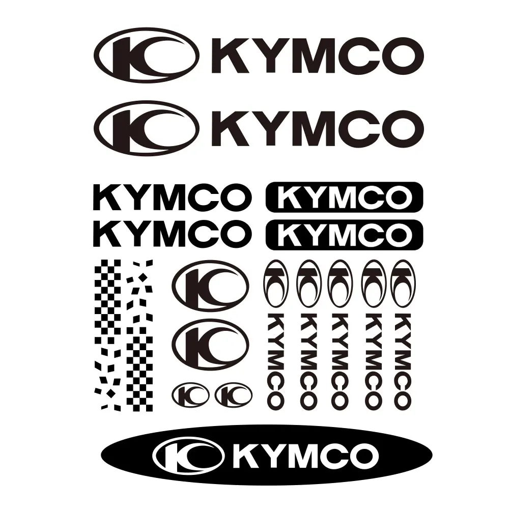 

Автомобильная наклейка, 18 шт. в комплекте, велосипедные наклейки KYMCO, горный велосипед, водонепроницаемое фотоосвещение, ПВХ, 30*22 см