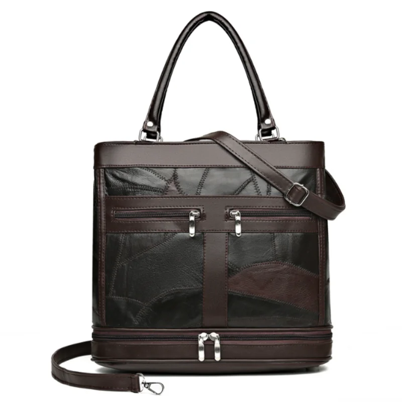 Women's Handbag Women's Shoulder Bag Fashion Purse Vintage Leather Bag Large Capacity Handbag Inclined Shoulder Bag Mom's Bag