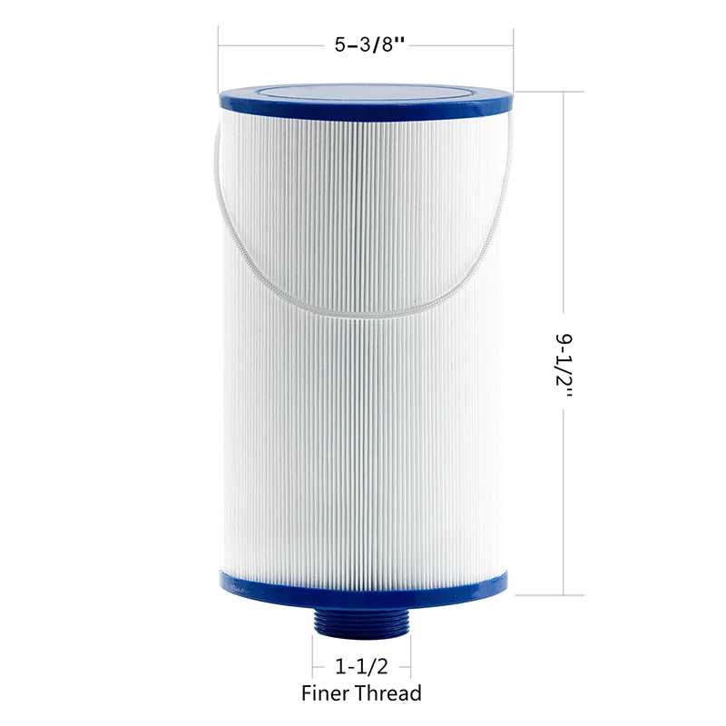 2packCryspool MPT-Thread SpaFilter Replaces Watkins303279 FC-2402 Free Flow and Lifesmart Hot Tub Filter 1 1/2&quot Finer Thread |
