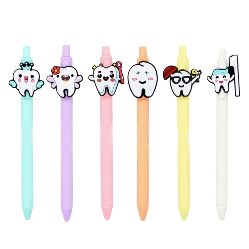 

Шариковые ручки зубы 6 шт.