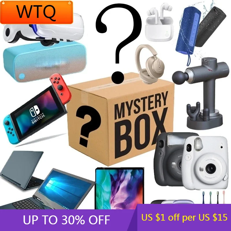 

Mystery Box Surprise Gift Electronic Product Such As Drones Game Controller Etc Random Gift for Christmas Birthday 100% Winning