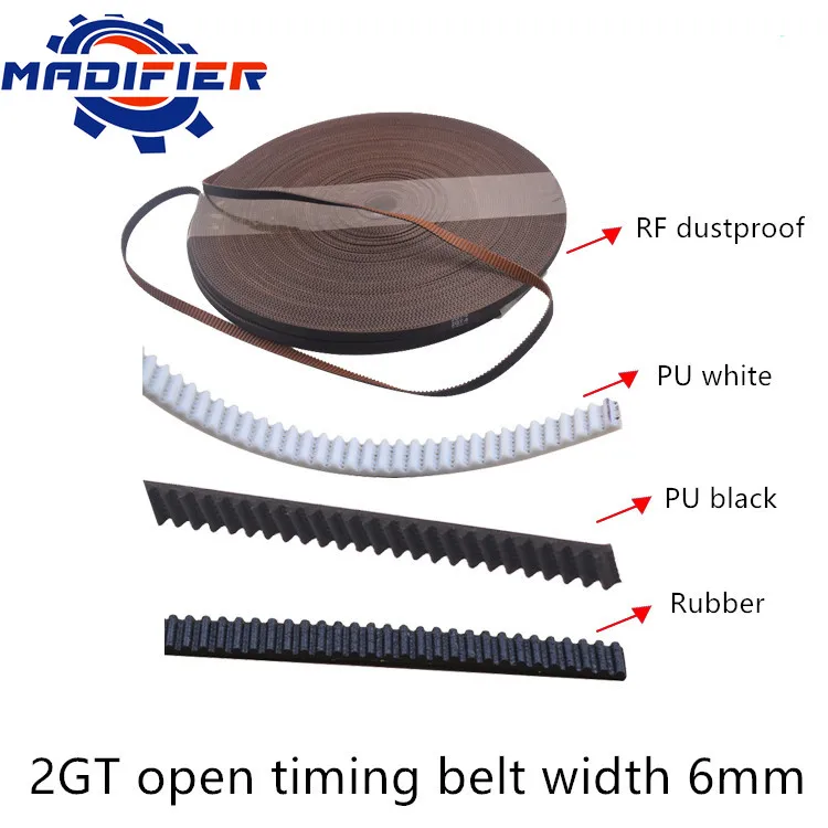Ремень ГРМ для 3d принтера резиновый пылезащитный ремень с открытым концом ширина