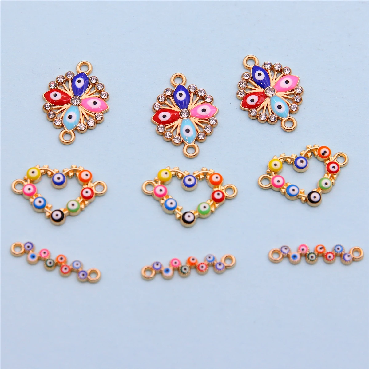 10 шт. металлическая подвеска в виде длинной полоски