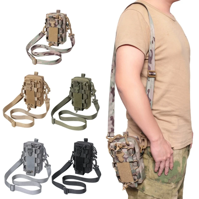 

2024 New Portable Waist Belt Bag with Shoulder Strap Hunting Compact Bag Outdoor Water Bottle Phone Bag Easy Use
