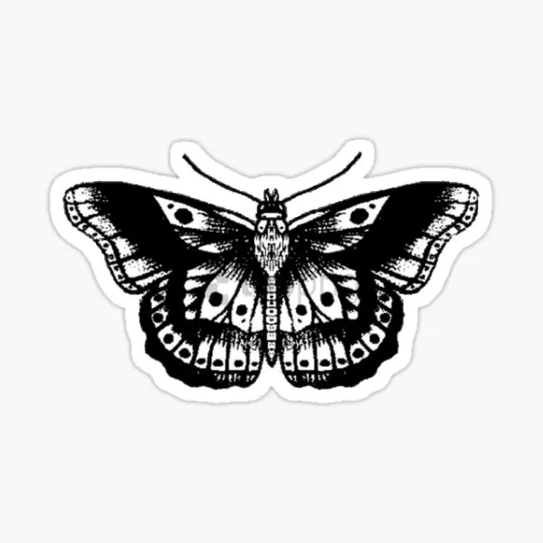 

Black Butterfly 5PCS Stickers for Print Funny Cartoon Decorations Luggage Home Background Decor Window Art Bumper Room