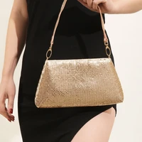 beautiful underarm shoulder bag shiny rhinestone purses handbag clutch purses evening bag for cocktail party