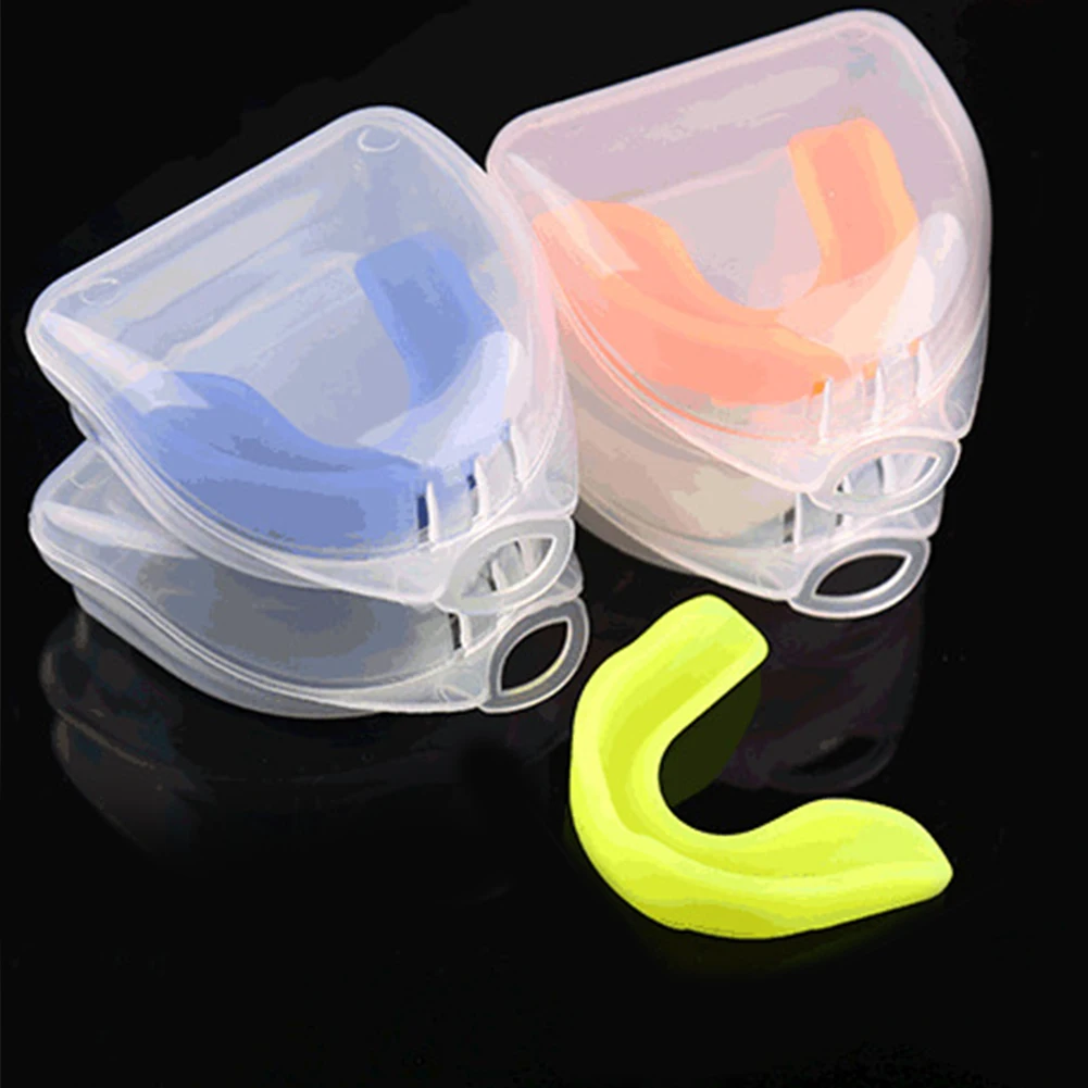 

Shockproof Ventilation Hole Silicone Kids Adults Boxing Universal Rugby Teeth Protector Sport Mouth Guard Skiing Brace Ergonomic