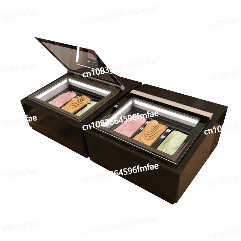 Настольная витрина для мороженого 110/220 В морозильная камера дисплей счетчик