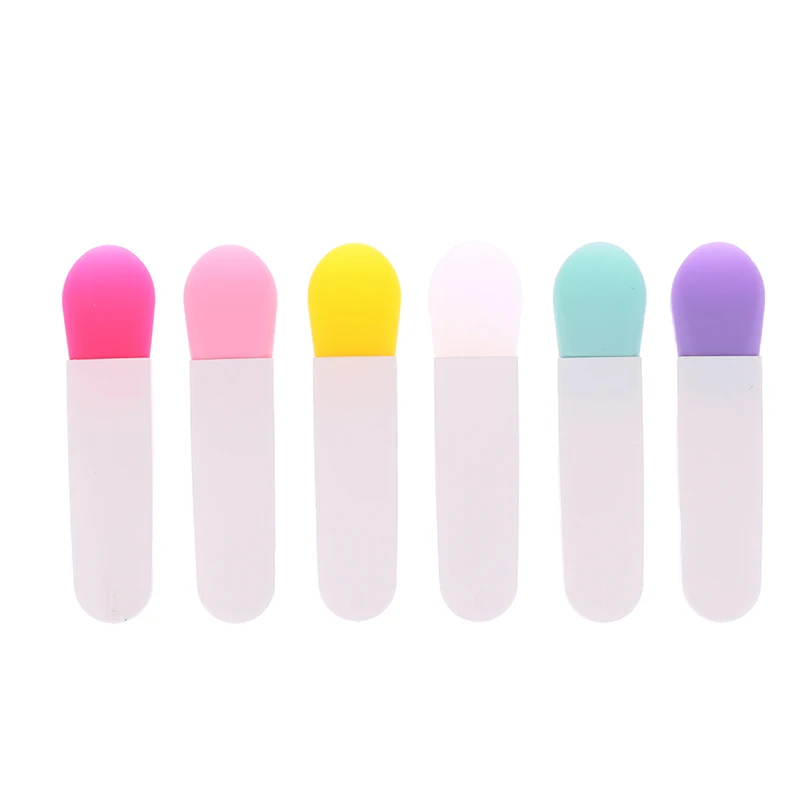 

Mini Silicone Short Handle Mask Brush DIY Mud Film Smear Brush Soft Tip Film Adjustment Stick Portable Beauty Tool