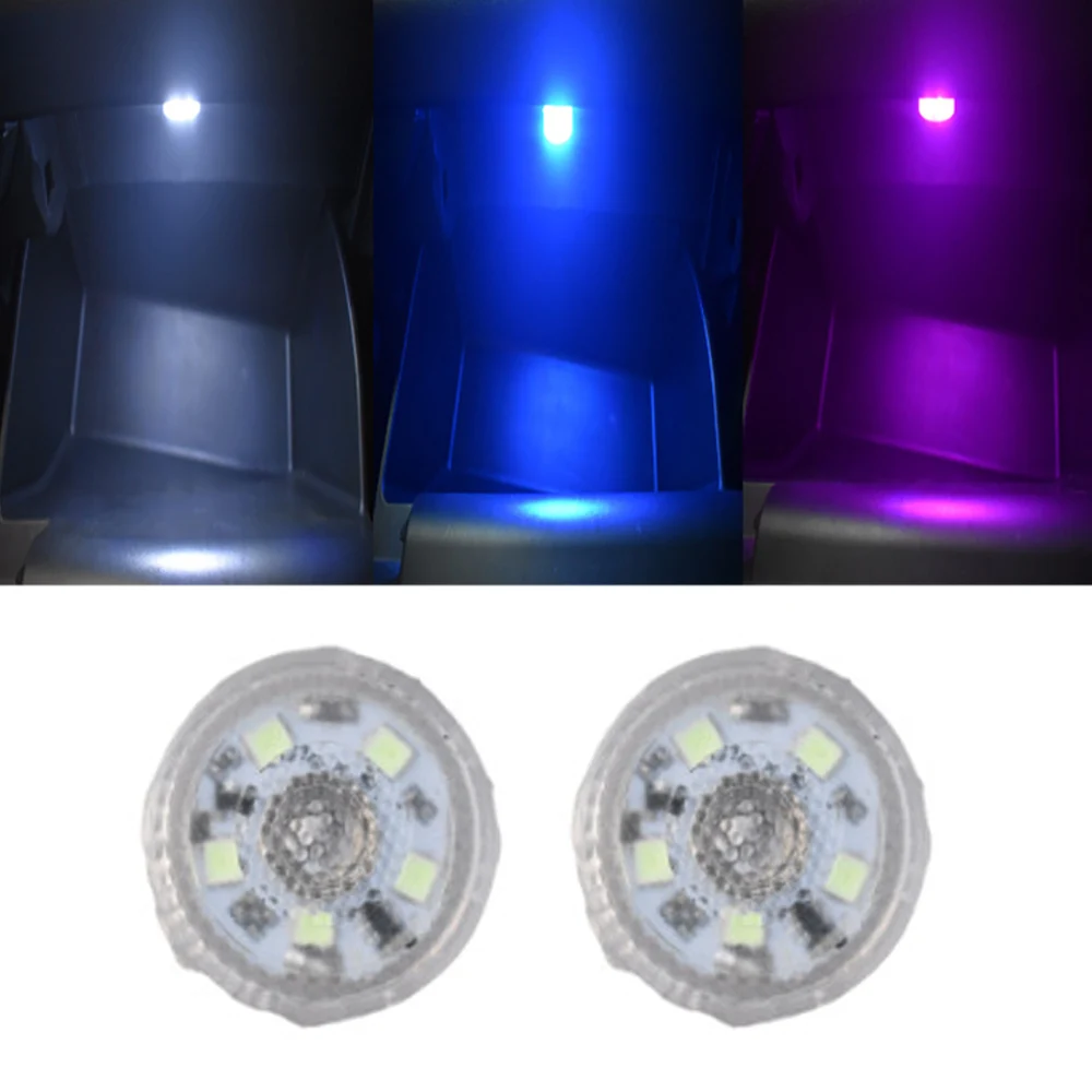 

2pcs Car Interior Touch Light 5LED Mini Roof Reading Bulb Ceiling Dome Trunk Armrest Box LED Home Kitchen Closet Cabinet Blinker