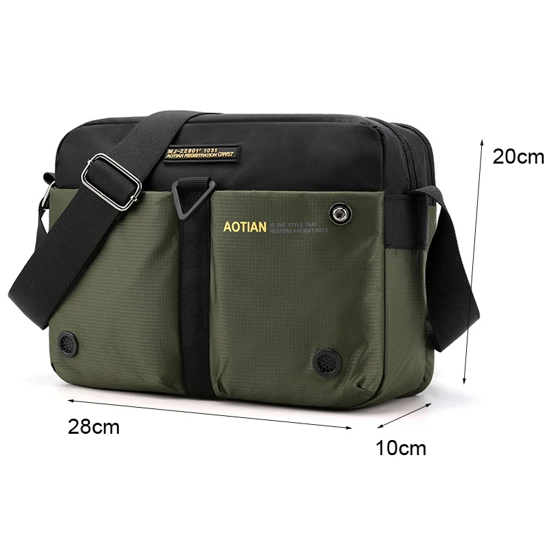 Male Cross Bag Casual Nylon Shoulder Bag High Quality Male Handbag Waterproof Light Nylon Travel Crossbody Bag For Men