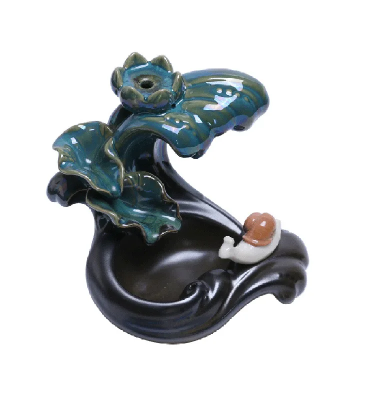 

Decoration for Home Decor Waterfall Incense Holder Incense Burners With Reflux Censer Smoke Stand Sticks Decoraction Flow Maker