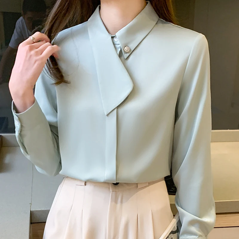 

Long Sleeve Blouse Women Blusas Mujer De Moda 2022 Blouses Shirts Office Chiffon Blouse Shirt Tops Women Blusa Feminina E234