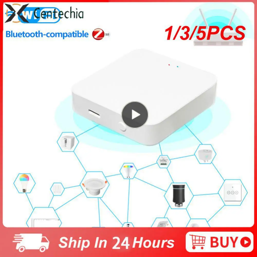 

1/3/5PCS Tuya Zigbee Gateway HUB Wireless Smart Home Bridge Smart Life App Remote Control ZigBee Sensor Via Alexa